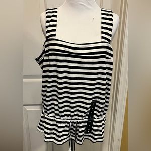 Lucky Brand Ruffle Bottom Tank Top